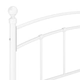 Bed Frame without Mattress White Metal 140x200 cm 324977