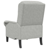 Armchair Light grey 76 x 94 x 102 cm Microfibre 42009871