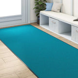 Doormat Cyan and Black 120 x 300 cm 100% Polyamide 4100750