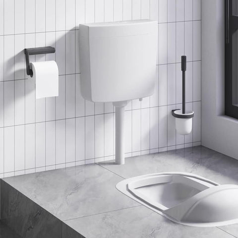 Toilet Cistern with Bottom Water Inlet 3/6 L Grey 148008