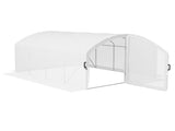 Polytunnel Greenhouse Walk-in Grow House with UV-resistant PE Cover, Door, Galvanised Steel Frame, 4 T3398P315937