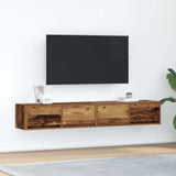 TV Cabinets 2 pcs Old Wood 80x31x25.5 cm Engineered Wood 861523
