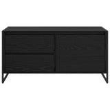 TV Cabinet Black Oak 100 x 36 x 49.5 cm Engineered Wood 886618