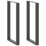 Bar Table Legs U-Shaped 2 pcs Anthracite 60x cm Steel 4013250