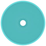 Luxury Bathroom Basin Round Matt Light Green 32.5x14 cm Ceramic 146969
