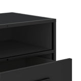 TV Cabinet Black 80x34.5x40 cm Engineered Wood and Metal 848809