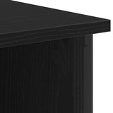 Bedside Cabinet Black Oak 55 x 31 x 76 cm Engineered Wood 859500