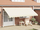 Manual Retractable Awning 400 cm Cream 143698