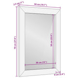 Bathroom Mirror Wall-mounted with Mirror Gold 50 x 2.5 x 70 cm 4017859