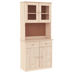 Highboard ALTA 77x35x165 cm Solid Wood Pine 3187773
