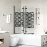 Shower Enclosure Manual Black and Transparent 130 x 130 cm 42018552