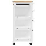 Kitchen Trolley MONZA 84x40x88.5 cm Solid Wood Pine 376114