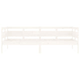 Day Bed without Mattress White Solid Wood Pine 90x190 cm Single 820308
