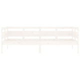 Day Bed without Mattress White Solid Wood Pine 90x190 cm Single 820308