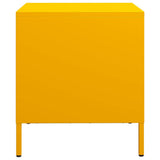 Bedside Cabinets 2 pcs Mustard Yellow 35x39x43.5 cm Steel 851251