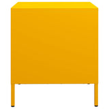 ZNTS Bedside Cabinets 2 pcs Mustard Yellow 35x39x43.5 cm Steel 851251