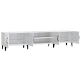 TV Cabinet High Gloss White 180x31.5x40 cm Engineered Wood 816266