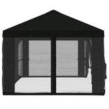 Gazebo Cover with Sidewalls 6 x 3 m Black Polyester 190 900419