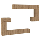 TV Units Wall-mounted 4 pcs Artisan Oak Engineered wood 3393392