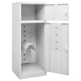 Saddle Cabinet Light grey Steel 53 cm x 53 cm x 140 cm 339600