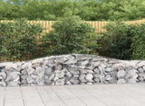 Arched Gabion Baskets 25 pcs 400x50x60/80 cm Galvanised Iron 3146981