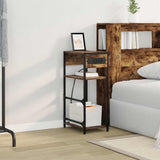 Bedside Cabinet Smoked Oak 40 x 27 x 76 cm Engineered Wood 859572