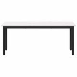 Bench White 110 x 35 x 45 cm Solid Pine Wood 892774