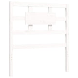 Bed Frame without Mattress White Single Solid Wood 3194407