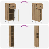 3 Piece Bathroom Cabinet Set BREDA Engineered Wood 3417890