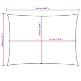 Sunshade Sail Oxford Fabric Rectangular 3x5 m Yellow 135597