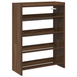 ZNTS Shoe Rack Brown Oak 60x25x81 cm Engineered Wood 859884