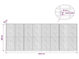 Gabion with 3.5 mm Wire and 5x10 cm Mesh 400x10x200 cm 3462578