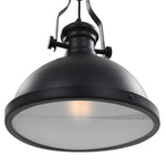 Ceiling Lamp Black Round E27 281624
