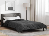 Full Year Duvet Black and Anthracite 135 x 200 cm Microfiber 42025596