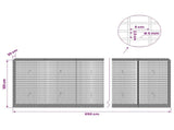 Gabion with 5 mm Wire and 5x2.5 cm Mesh 650x30x100 cm 3463687