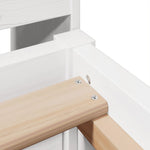 Bed Frame without Mattress White 90x190 cm Single Solid Wood Pine 3323516