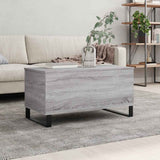Coffee Table Grey Sonoma 90x44.5x45 cm Engineered Wood 830986