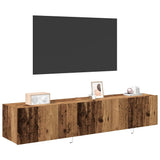 TV Wall Cabinet 2 pcs Old Wood 80 x 35 x 31 cm Engineered Wood 863105