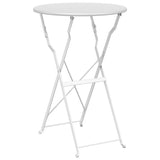 Bistro Table Folding White 50 x 71 cm Powder-coated Steel 42002962