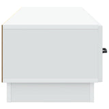 TV Cabinet with Drawer White 147 x 34.5 x 27 cm Engineered Wood 895395