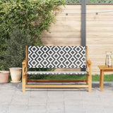 Garden Furniture Black and White 122 x 78 x 73 cm 367822