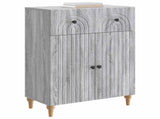 Sideboard Grey Sonoma 66 x 34.5 x 90 cm Engineered Wood 894181
