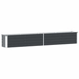 Garden Raised Bed Galvanised Steel 320x40x45 cm Anthracite 47055