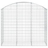 Arched Gabion Basket 150x50x120/140 cm Galvanised Iron 153456