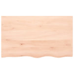 ZNTS Wall Shelf 100x60x2 cm Untreated Solid Wood Oak 363569