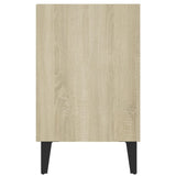 TV Cabinet with Metal Legs Sonoma Oak 103.5x30x50 cm 805953
