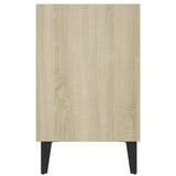 TV Cabinet with Metal Legs Sonoma Oak 103.5x30x50 cm 805953