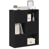 Bookcase Black Oak 60x24x76.5 cm Engineered Wood 860383