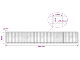 Gabion with 3.5 mm Wire and 5x5 cm Mesh 250x20x50 cm 3462119