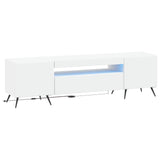 LED TV Cabinet White Engineered Wood 897565
